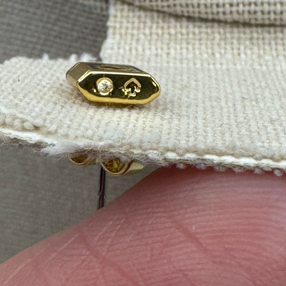 $59 MSRP Kate Spade “ Lock & Spade” Stud Earrings Gold Tone New With Tag & Box - Picture 11 of 17